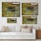 Designart - Colorful Silence At The Lake Side - Lake House Print on Natural Pine Wood